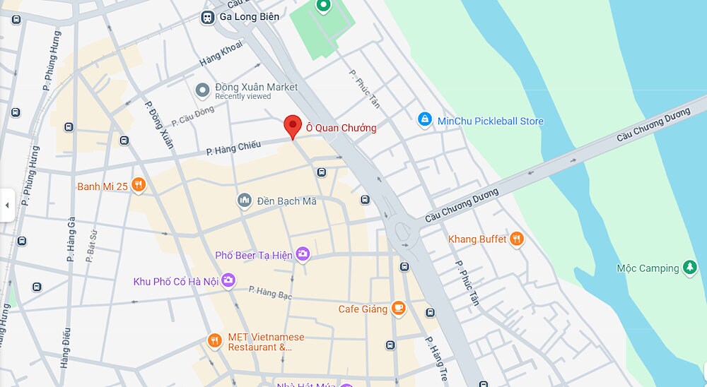 Map of O Quan Chuong Gate 